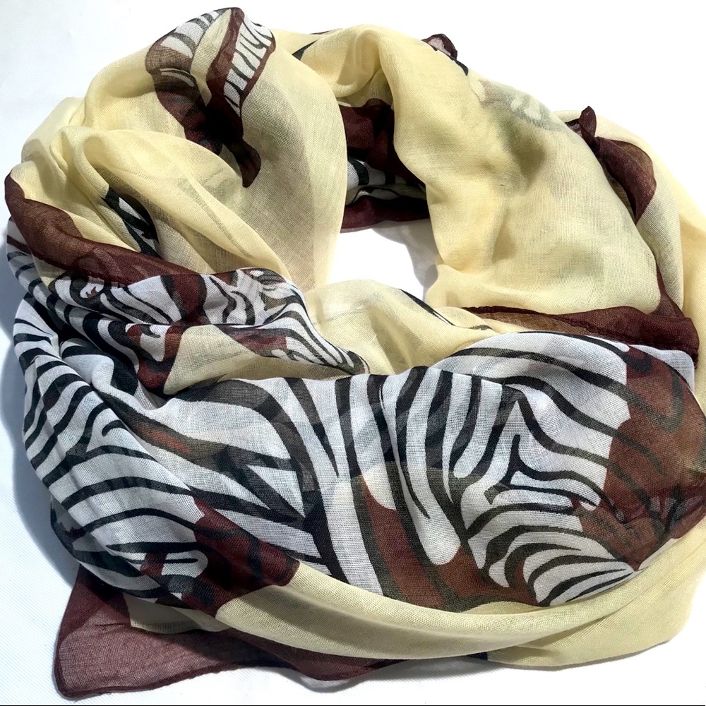 Brand New Zebra Scarf